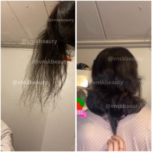 Thin ends to THICK hair overall